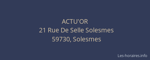 ACTU'OR