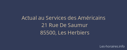 Actual au Services des Américains