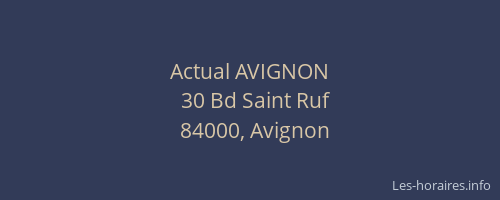 Actual AVIGNON