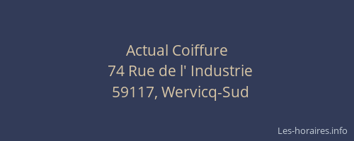 Actual Coiffure