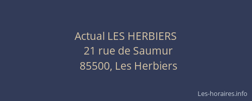 Actual LES HERBIERS