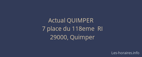 Actual QUIMPER