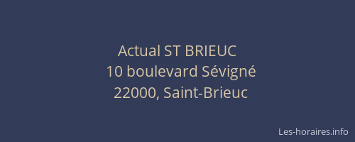 Actual ST BRIEUC