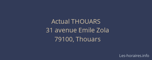 Actual THOUARS
