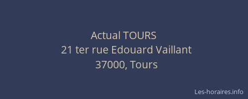 Actual TOURS
