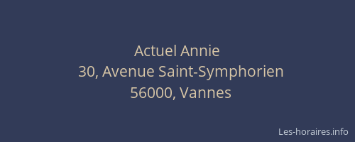 Actuel Annie