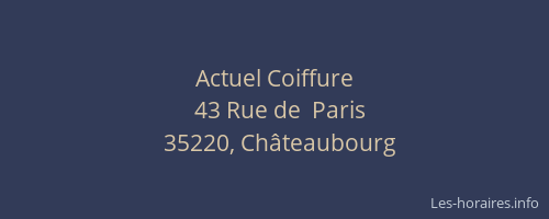 Actuel Coiffure