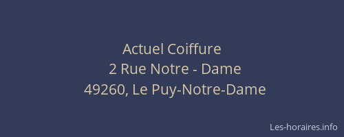 Actuel Coiffure