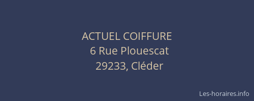 ACTUEL COIFFURE