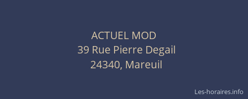 ACTUEL MOD
