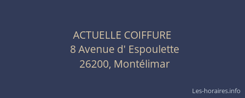 ACTUELLE COIFFURE