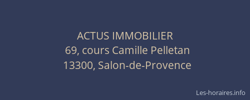 ACTUS IMMOBILIER