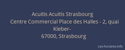 Acuitis Acuitis Strasbourg