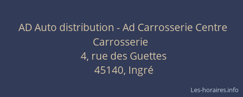 AD Auto distribution - Ad Carrosserie Centre Carrosserie
