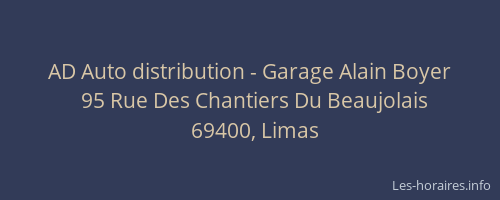 AD Auto distribution - Garage Alain Boyer