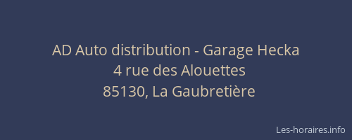 AD Auto distribution - Garage Hecka