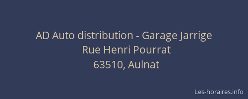 AD Auto distribution - Garage Jarrige