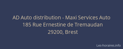 AD Auto distribution - Maxi Services Auto