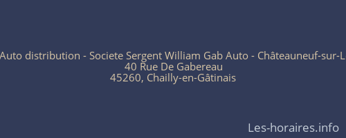 AD Auto distribution - Societe Sergent William Gab Auto - Châteauneuf-sur-Loire