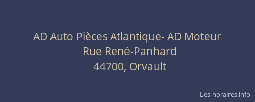 AD Auto Pièces Atlantique- AD Moteur