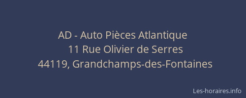 AD - Auto Pièces Atlantique