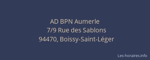 AD BPN Aumerle