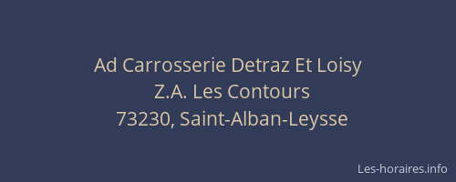 Ad Carrosserie Detraz Et Loisy