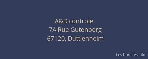A&D controle