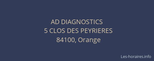 AD DIAGNOSTICS
