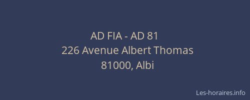 AD FIA - AD 81
