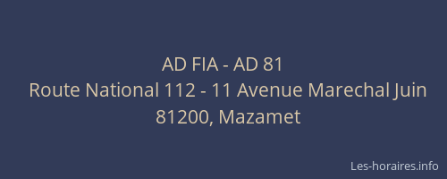 AD FIA - AD 81