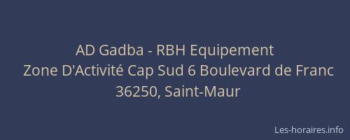 AD Gadba - RBH Equipement