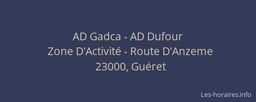AD Gadca - AD Dufour
