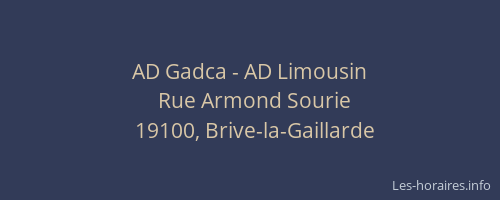 AD Gadca - AD Limousin