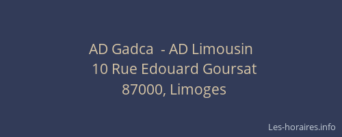 AD Gadca  - AD Limousin