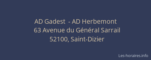 AD Gadest  - AD Herbemont