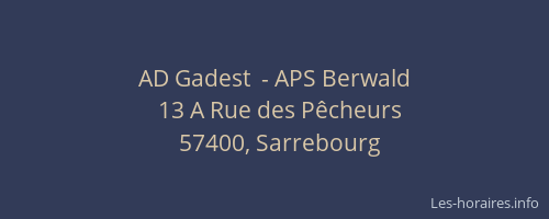 AD Gadest  - APS Berwald
