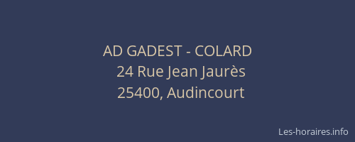 AD GADEST - COLARD