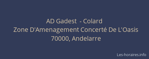 AD Gadest  - Colard