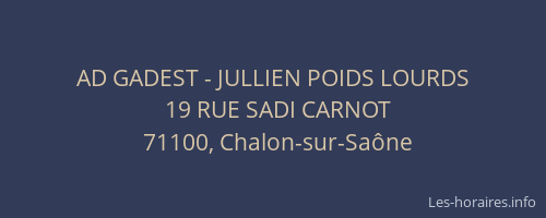 AD GADEST - JULLIEN POIDS LOURDS