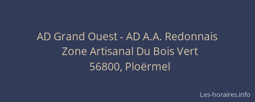 AD Grand Ouest - AD A.A. Redonnais