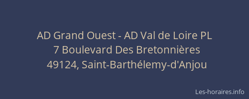 AD Grand Ouest - AD Val de Loire PL