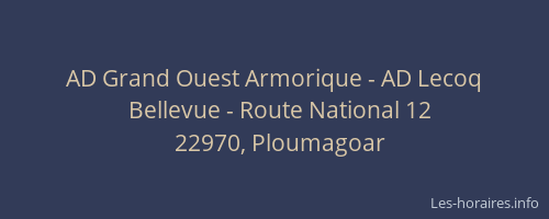AD Grand Ouest Armorique - AD Lecoq