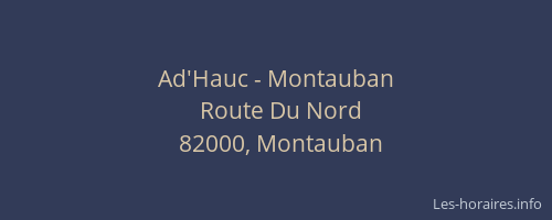 Ad'Hauc - Montauban