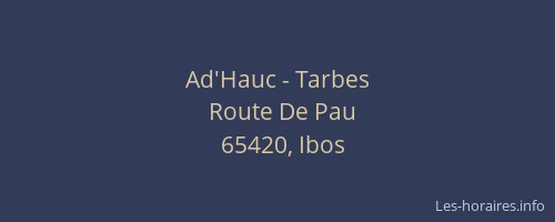 Ad'Hauc - Tarbes