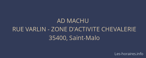 AD MACHU