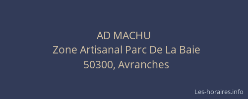 AD MACHU