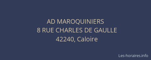 AD MAROQUINIERS