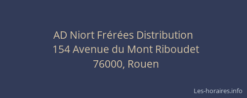 AD Niort Frérées Distribution