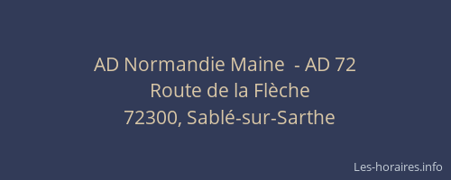 AD Normandie Maine  - AD 72